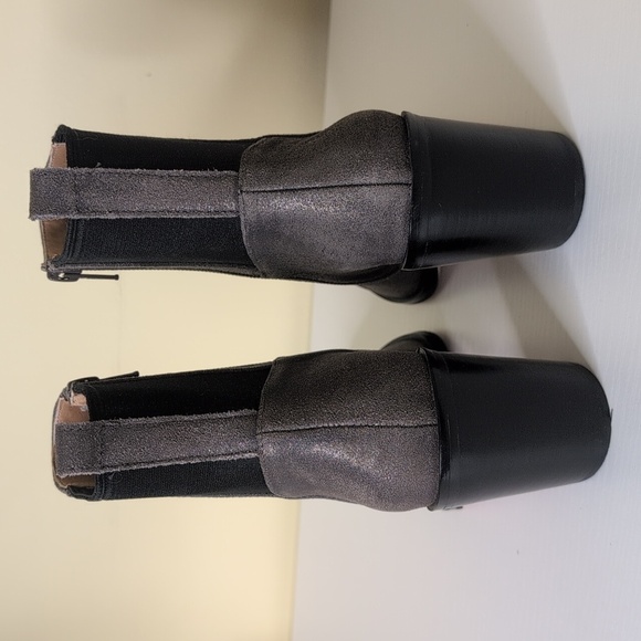 Corso Como Size 6.5 Hurray Dusted Metallic Gunmetal Heeled Boots, NEW - Picture 6 of 15